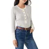 Faherty Mikki Henley Sweater In Neutral Colorblock