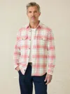 Faherty Mill Creek Overshirt In Red Cliff Plaid