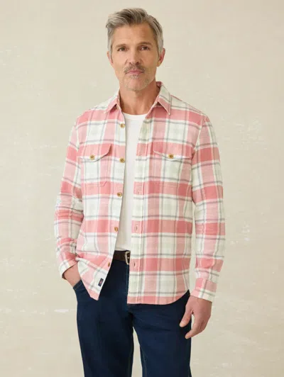 Faherty Mill Creek Overshirt In Red Cliff Plaid