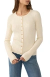 Faherty Milo Cashmere-blend Cardigan In White