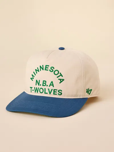 Faherty Minnesota Timberwolves X '47 Hitch Lc Hat In Natural