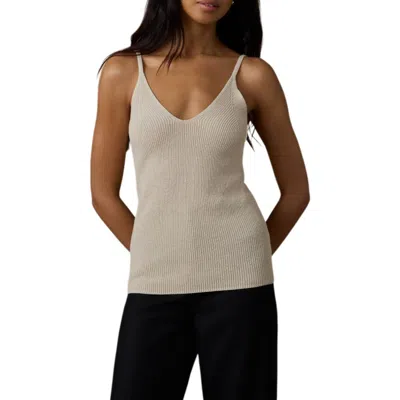 Faherty Miramar Linen & Organic Cotton Cami Sweater In Neutral