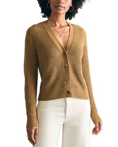 FAHERTY FAHERTY MIRAMAR LINEN-BLEND CARDIGAN