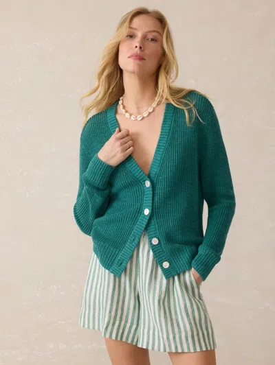 Faherty Miramar Linen Cardigan