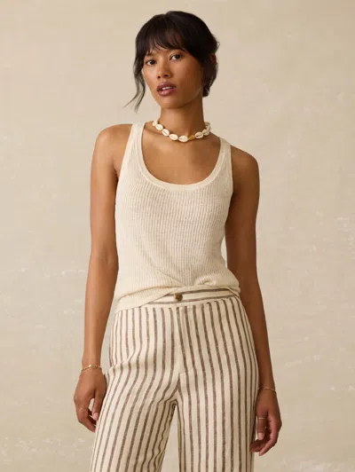Faherty Miramar Linen Mini Rib Tank
