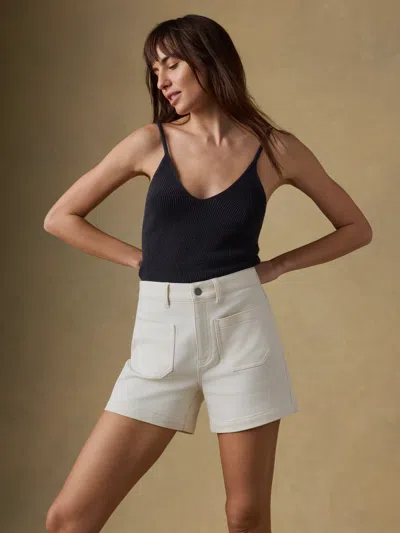 Faherty Miramar Linen Sweater Cami In Black