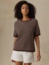 Faherty Miramar Linen T-shirt In Multi