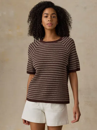 Faherty Miramar Linen T-shirt In Multi