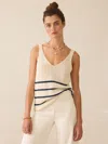 Faherty Miramar Linen V-neck Tank