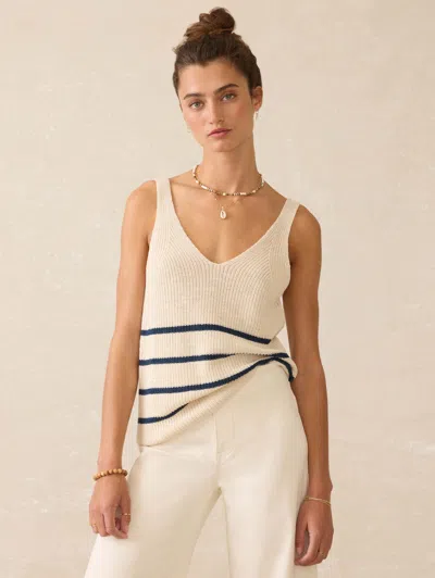 Faherty Miramar Linen V-neck Tank
