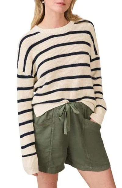 Faherty Miramar Stripe Linen & Cotton Sweater In Multi