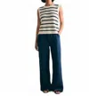 Faherty Linen Cotton Muscle Tank In Multi