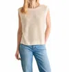 Faherty Miramar Sleeveless Linen Sweater In Beige
