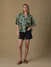 Faherty Montecito Linen Relaxed Camp Shirt In Multi