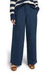 Faherty Monterey Linen Pants In After Midnight