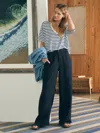 Faherty Monterey Linen Pants In Moonless Night