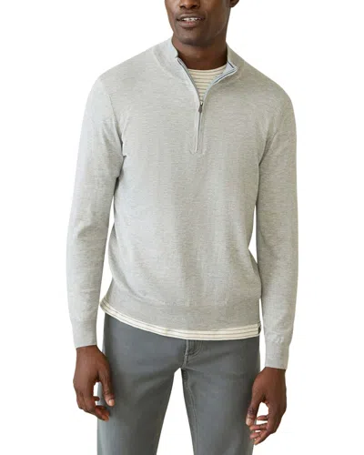 Faherty Movement 1/4-zip Sweater In White