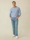 Faherty Movement&trade; Crewneck Sweater In Coastal Shore Stripe