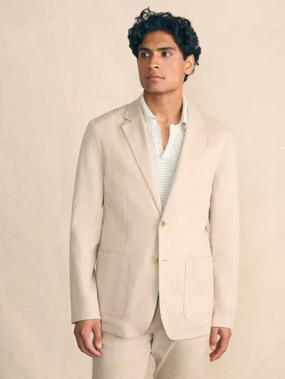 Faherty Movement&trade; Flex Linen Blazer In Natural