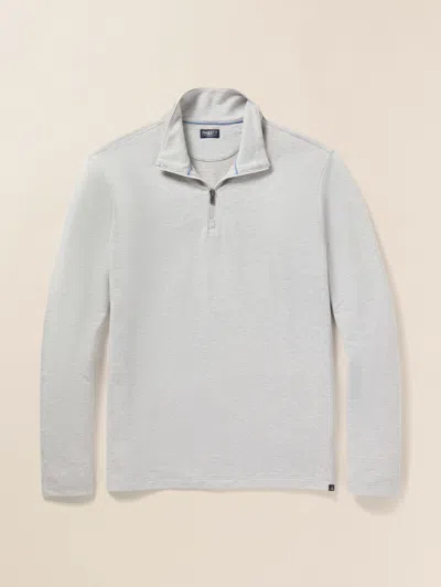 Faherty Movement&trade; Quarter Zip In Grey Cove Stripe
