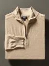 Faherty Movement&trade; Quarter Zip Sweater In Soft Dune Heather