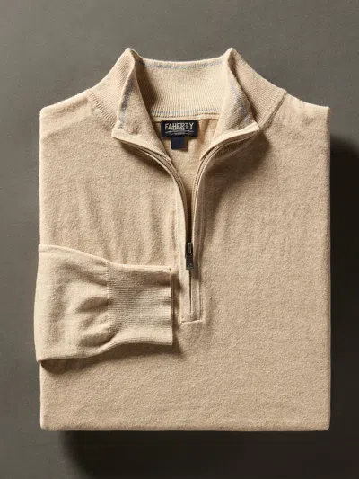 Faherty Movement&trade; Quarter Zip Sweater (tall) In Soft Dune Heather