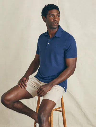 Faherty Movement&trade; Short-sleeve Polo Shirt In Great Falls Heather