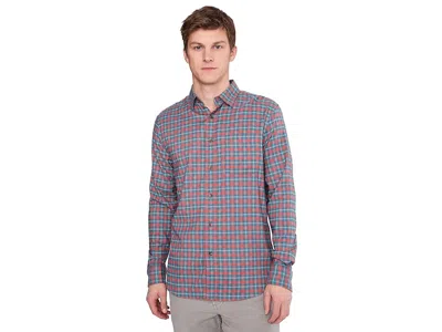 Faherty Movement Brushed Shirt In Brown