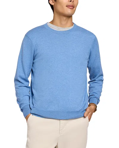 Faherty Movement Cotton & Cashmere Sweater In Azure Sky