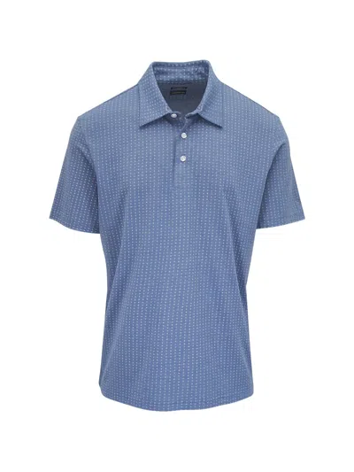 Faherty Movement™ Dotted Polo Shirt In Blue