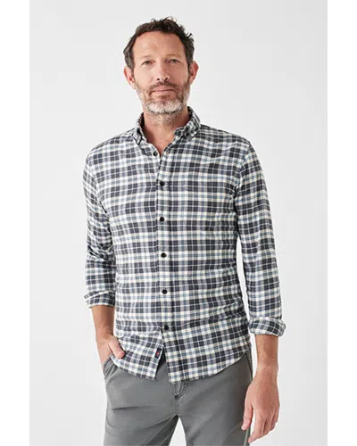 Faherty Movement Featherweight Flannel Shirt In White