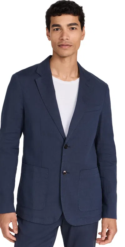 Faherty Inlet Slim Fit Knit Blazer In Deep Navy