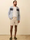 Faherty Movement Linen Drawstring Short In Neutral