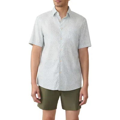 Faherty Movement Monterrey Short Sleeve Button-up Shirt In Green