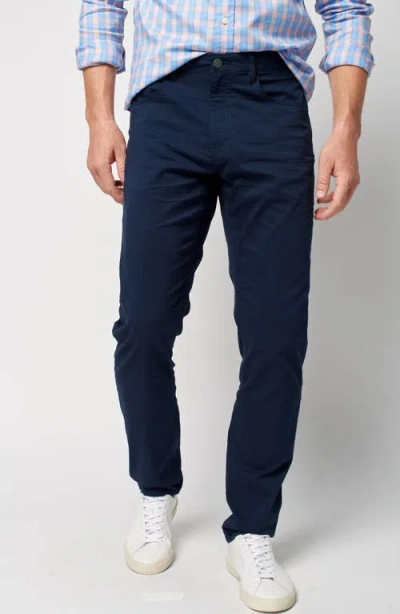 Faherty Movement Organic Cotton Blend Pants In Navy