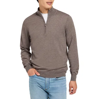 Faherty Movement Performance Quarter Zip Sweater In Purple