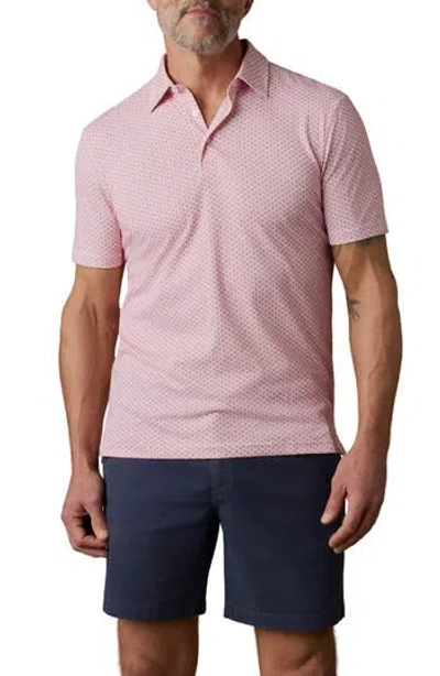 Faherty Movement Piqué Polo In Pink