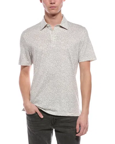 Faherty Movement Pique Polo Shirt In Gray
