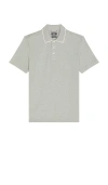 Faherty Movement Pique Polo In Gray