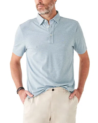 Faherty Movement Polo Shirt In Blue