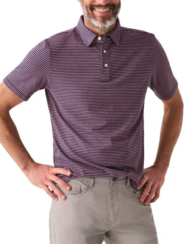 Faherty Movement Polo Shirt In Purple
