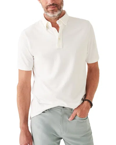 Faherty Movement Polo Shirt In White