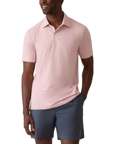 Faherty Movement Quarter Zip Pullover In Pink
