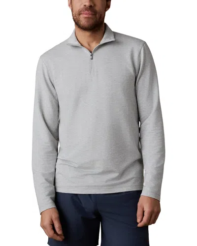 Faherty Movement Quarter Zip Pullover In Gray