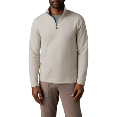 Faherty Movement Quarter Zip Top In Dune Pointe Stripe