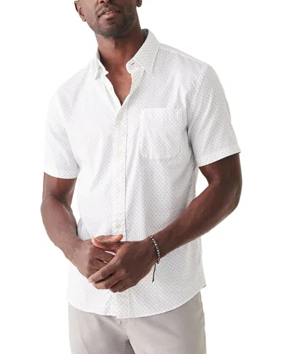 Faherty Short Sleeve Movement Pique Polo In White