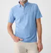 FAHERTY MOVEMENT SHORT-SLEEVE POLO IN OCEAN ORCHID STRIPE
