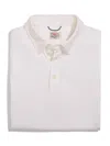 FAHERTY MOVEMENT SHORT-SLEEVE POLO IN WHITE