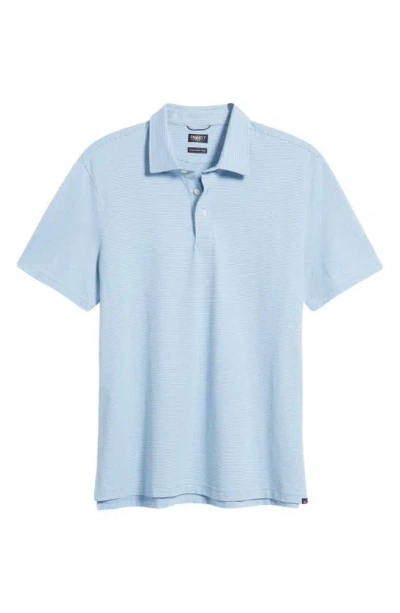 Faherty Relaxed Fit Movement Pique Polo Shirt In Clean Lake Feeder