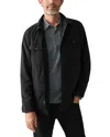 Faherty Movement Zip Front Jacket In Winter Black